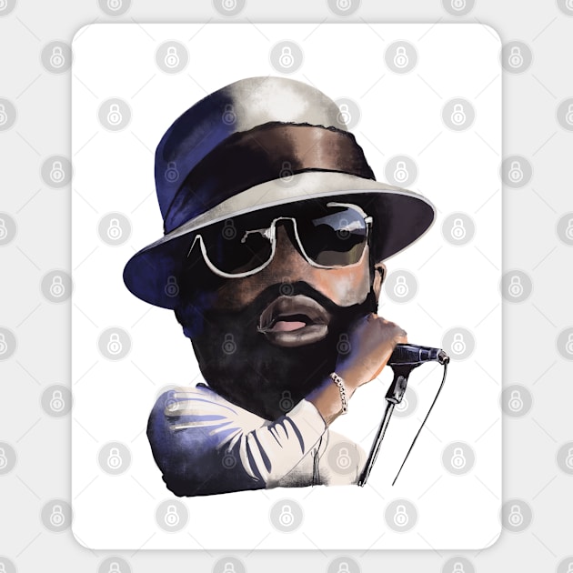 Black Thought! (Legendz) Magnet by ericjueillustrates